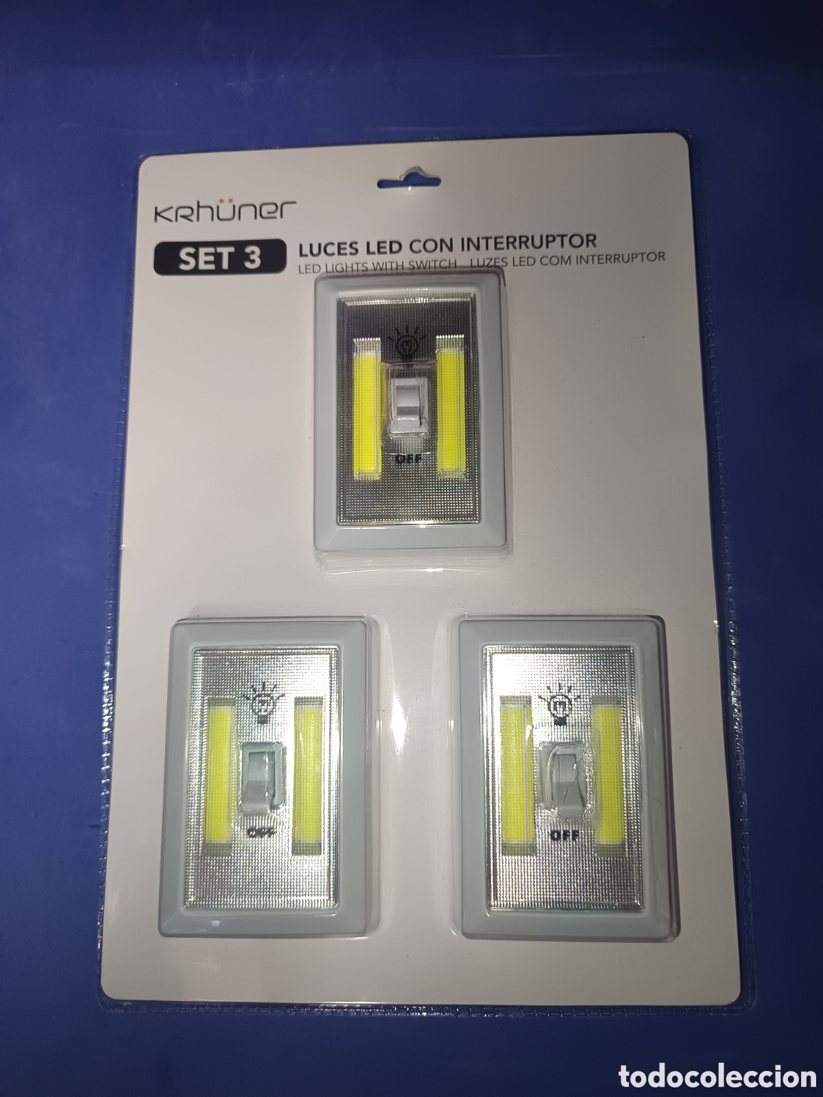 Nuevo: Set 3 interruptores con luces LED