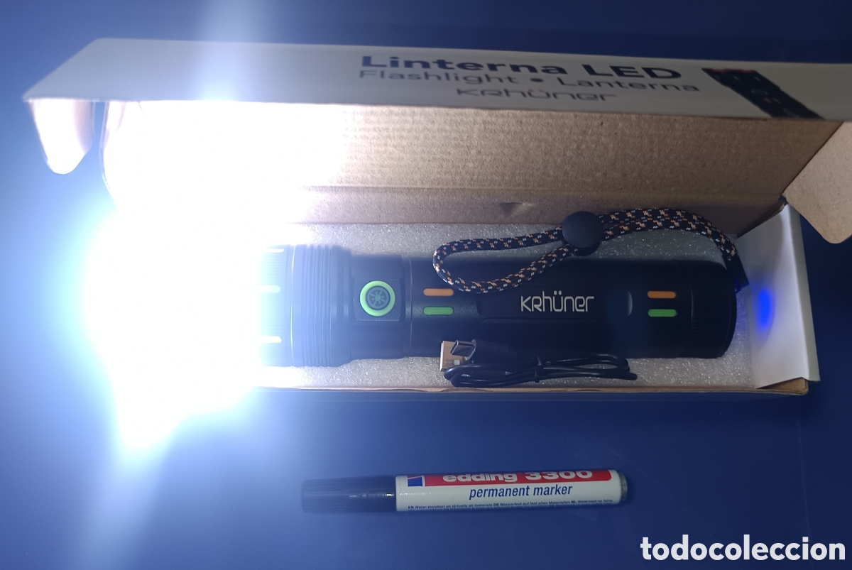 Nuevo: Linterna LED Recargable Krhuner - Foto 4