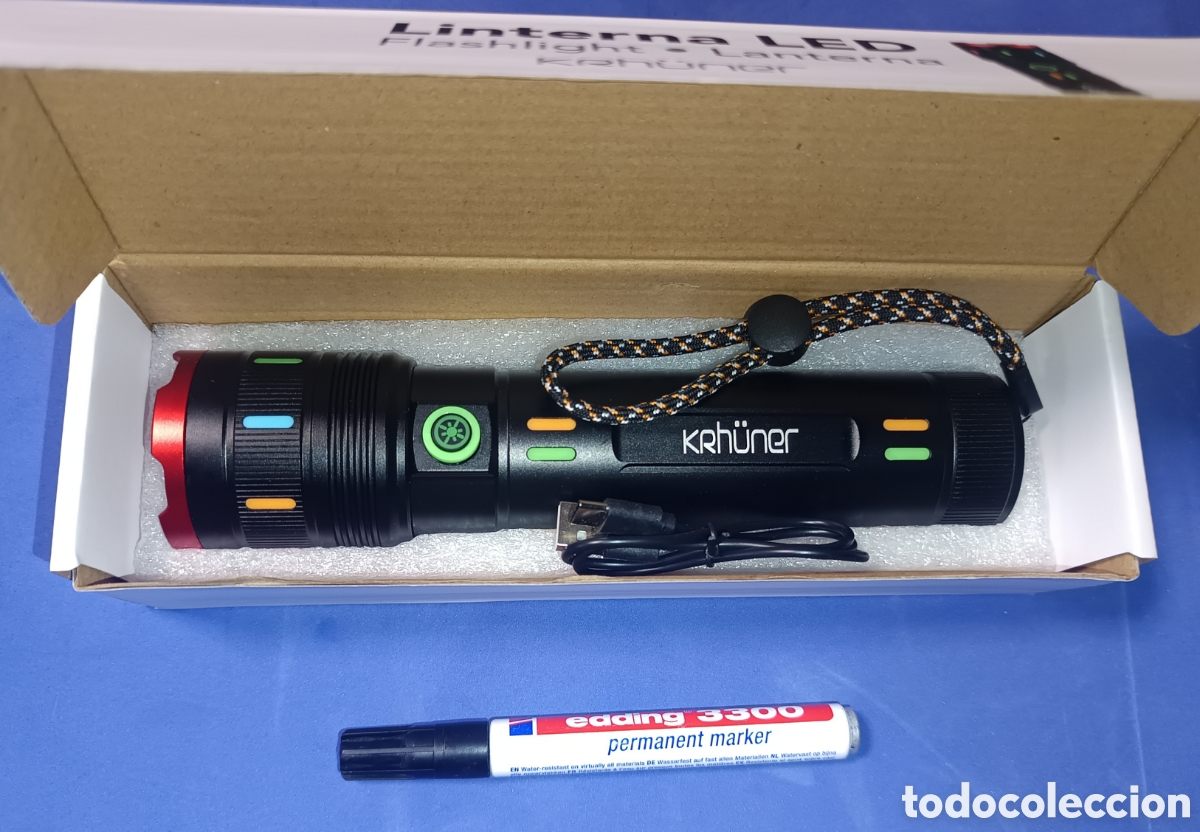 Nuevo: Linterna LED Recargable Krhuner