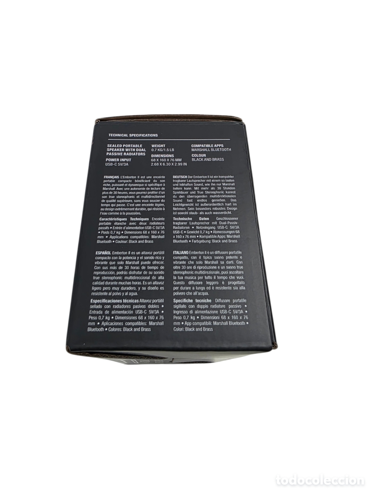 Nuevo: Altavoz Marshall Emberton II Bluetooth Negro - Foto 2