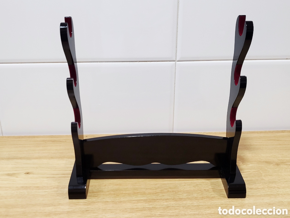 Nuevo: Soporte para tres katanas en madera a estrenar - Foto 3