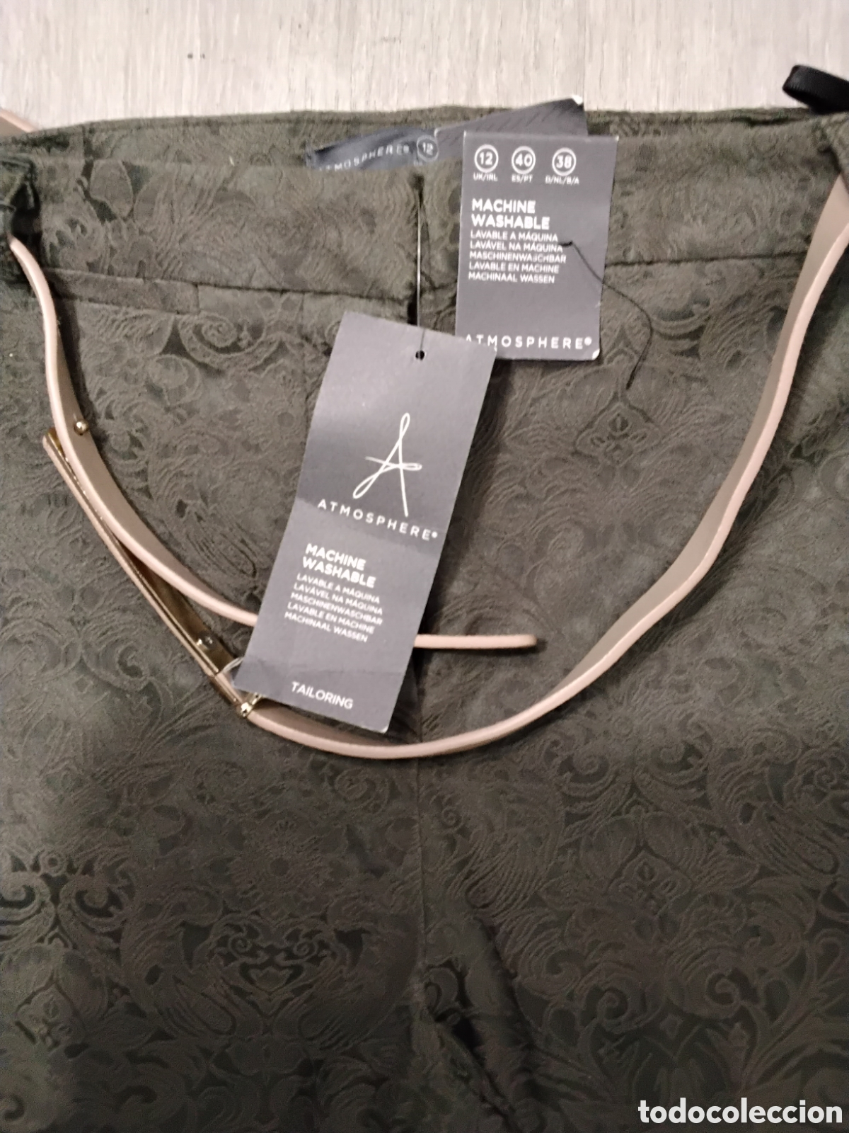 Nuevo: Pantal&oacute;n Vestir Estampado Brocado - Foto 4