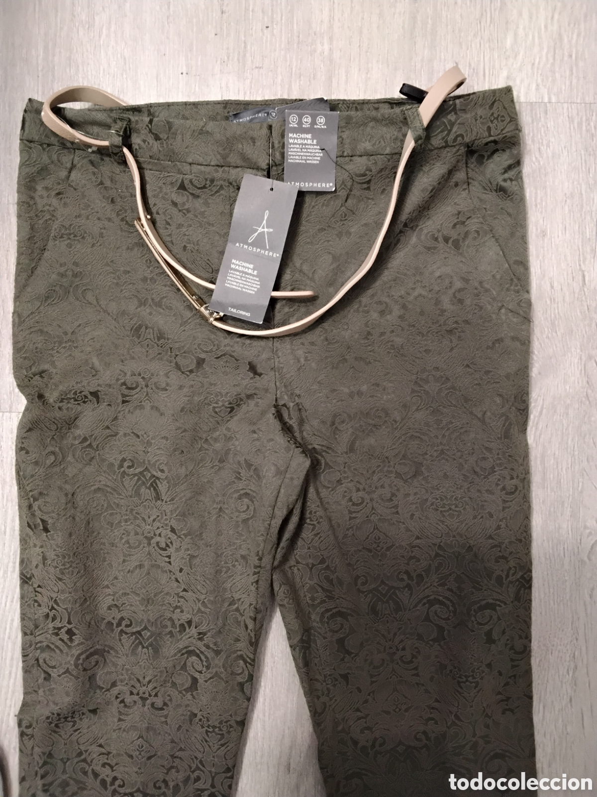 Nuevo: Pantal&oacute;n Vestir Estampado Brocado - Foto 6