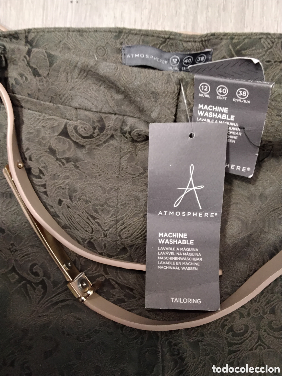 Nuevo: Pantal&oacute;n Vestir Estampado Brocado - Foto 7