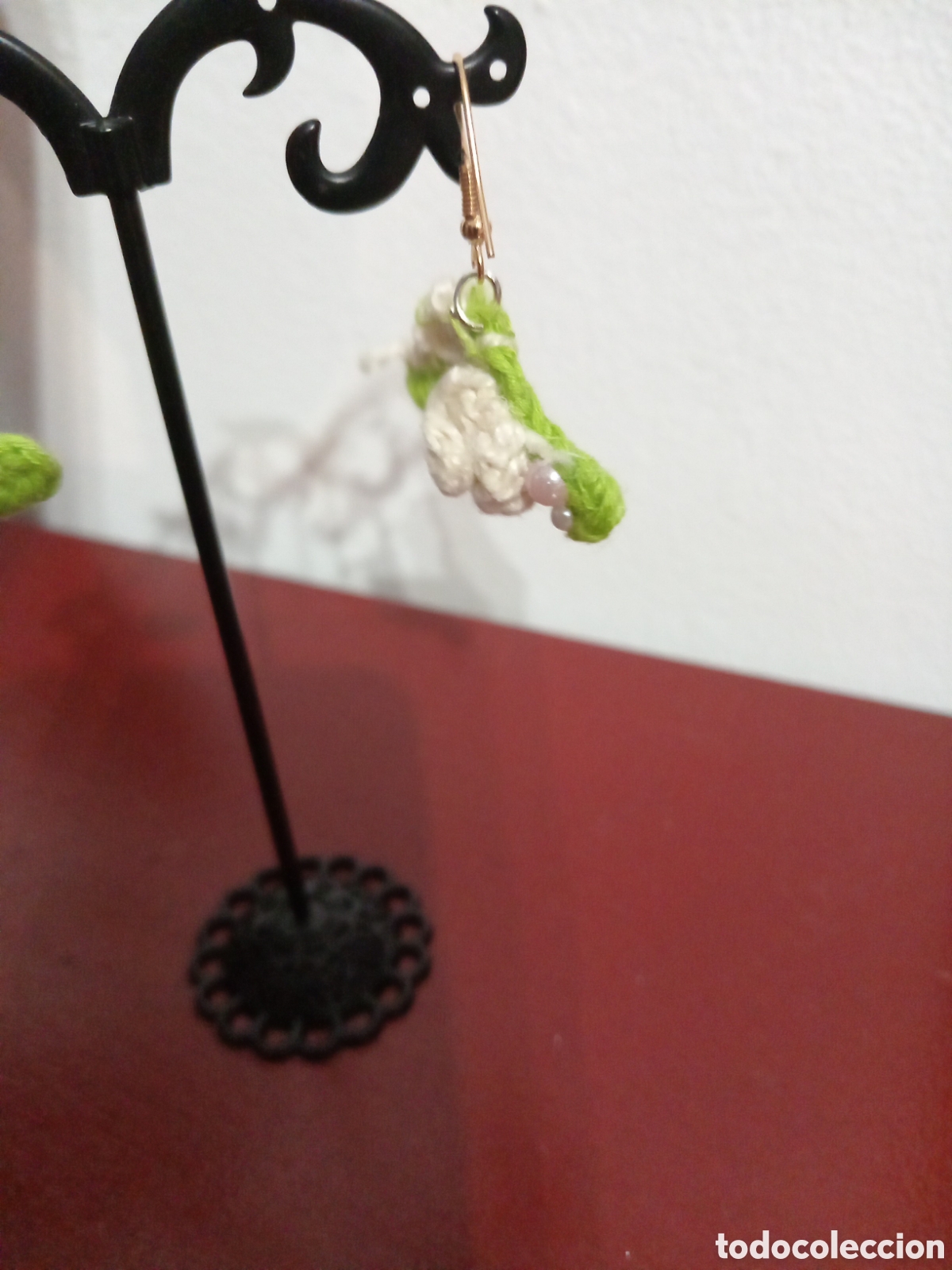 Nuevo: Conjunto de collar y pendientes hechos a mano - Foto 5