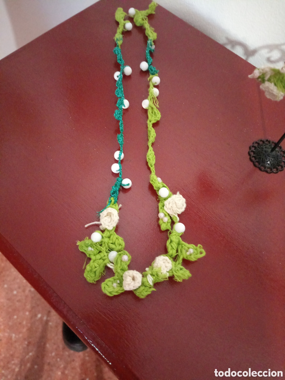 Nuevo: Conjunto de collar y pendientes hechos a mano - Foto 6