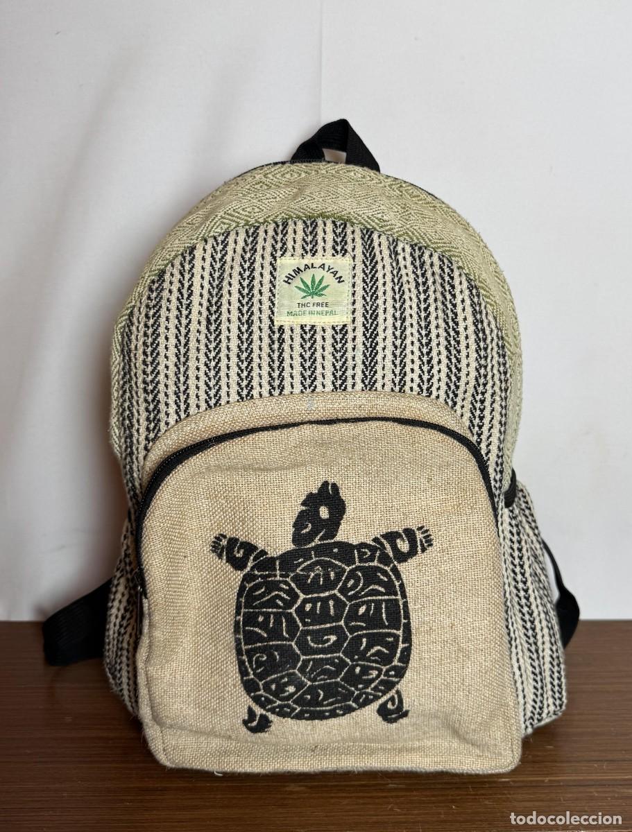 Nuevo: Mochila C&aacute;&ntilde;amo Himalaya Tortuga Marina Nepal / Mini Himalayan Hemp Turtle Backpack Nepal