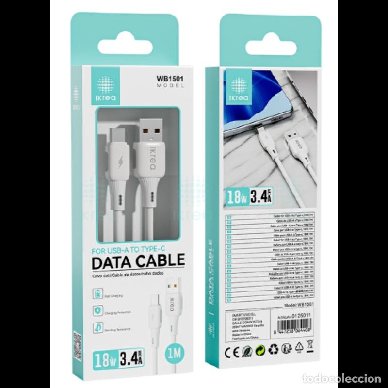 Nuevo: Cable Tipo-C WB1501 3.4A 1M Nuevo