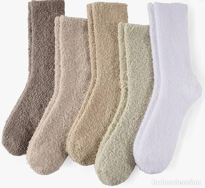 Nuevo: 5 PARES CALCETINES C&Aacute;LIDOS MUJER - 35-43 - NUEVOS