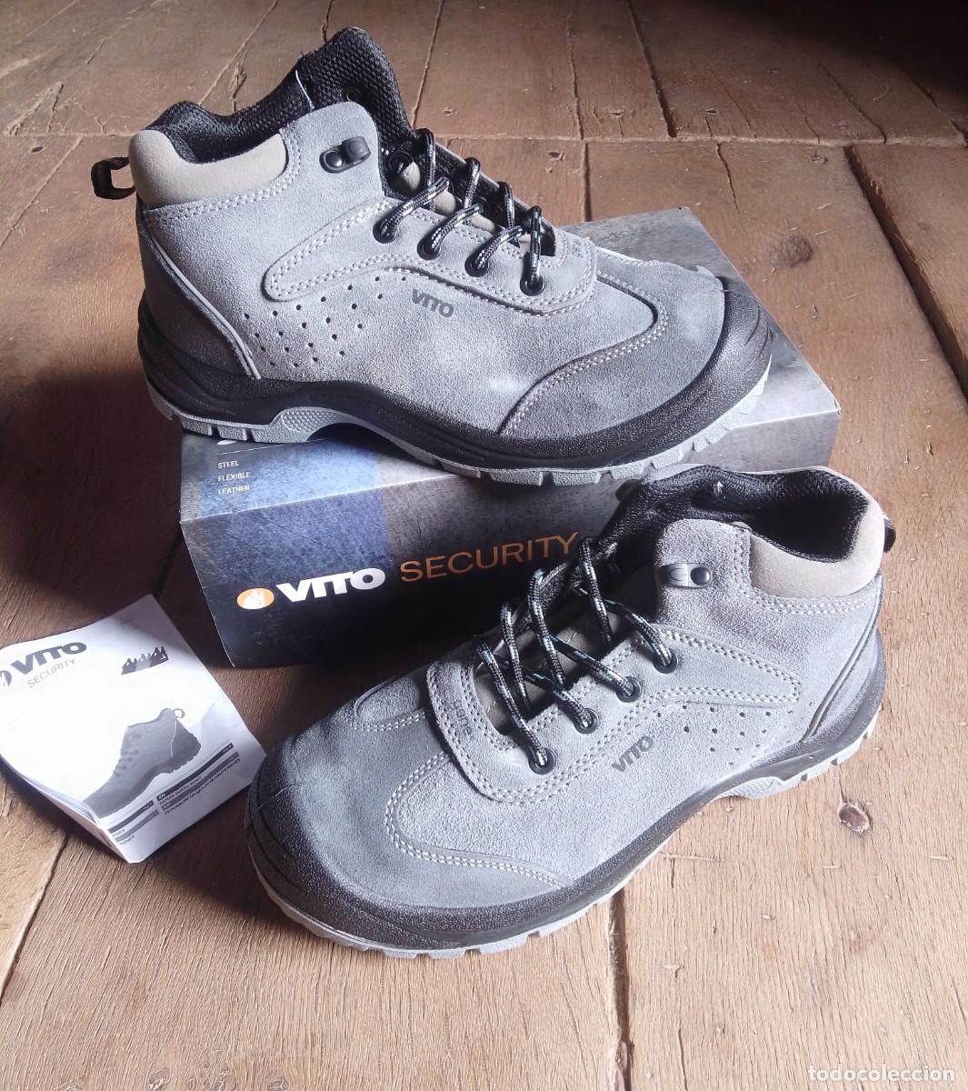 Nuevo: Bota bot&iacute;n de seguridad. Vito. Gene. Piel. S1P. Talla 42. Nuevos, en su caja