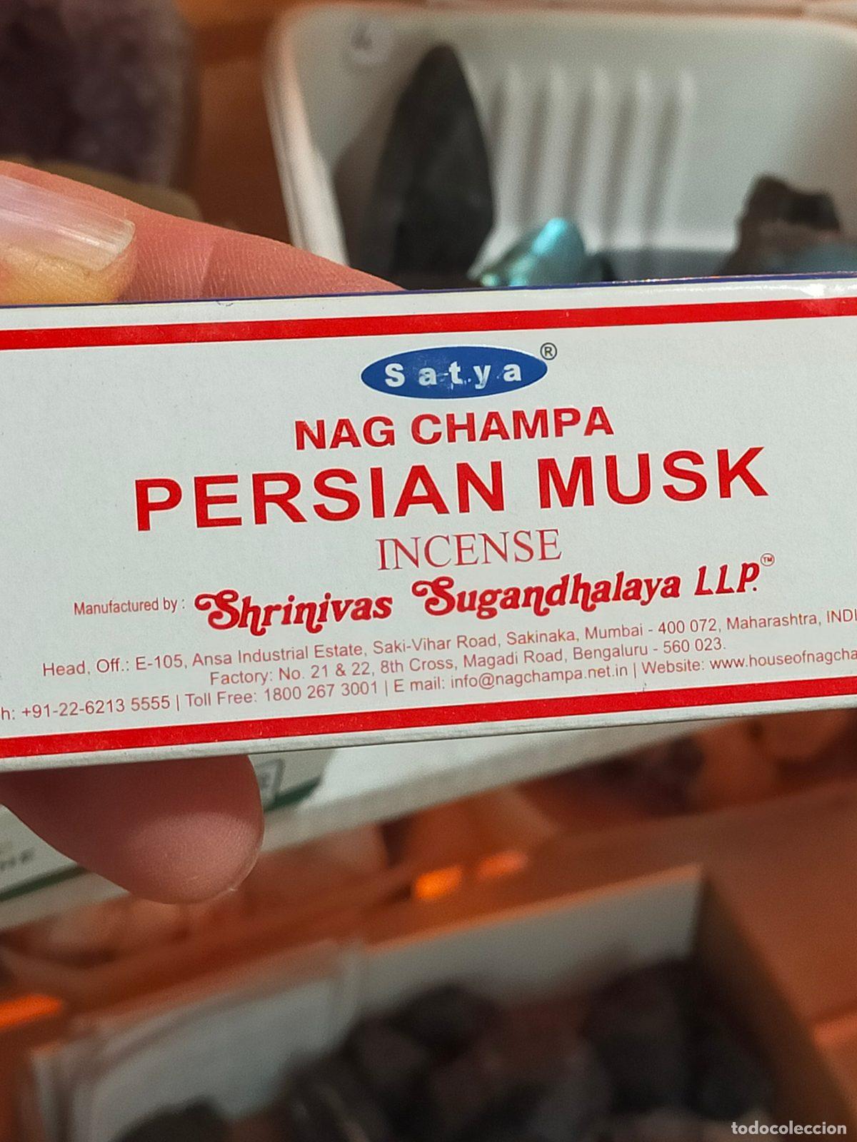 Nuevo: Incenso Satya Nag Champa Persian Musk - Bastoncini Profumati Originali da 15g