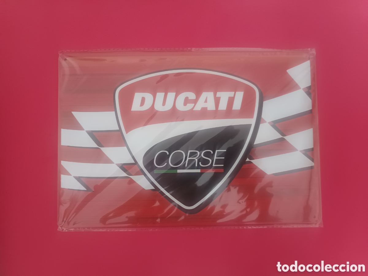 Nuevo: Cartel Met&aacute;lico Ducati Corse