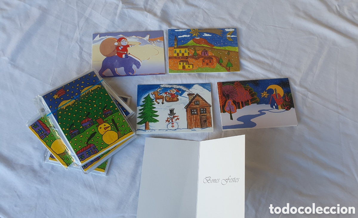 Nuevo: 4 paquetes de 5 Postales de Navidad con Sobre (Nuevas) - Foto 2