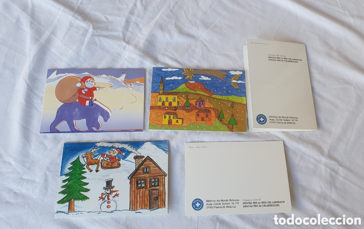 Nuevo: 4 paquetes de 5 Postales de Navidad con Sobre (Nuevas) - Foto 6