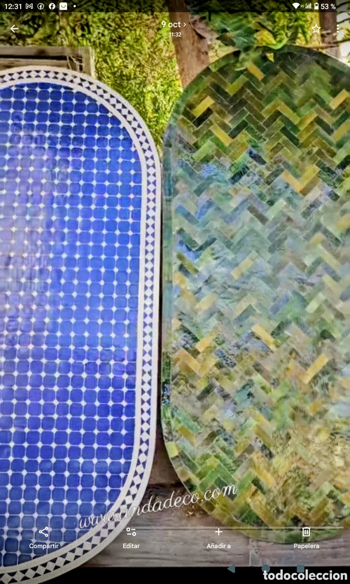 Nuevo: Mesa de mosaico artesanal - Foto 13