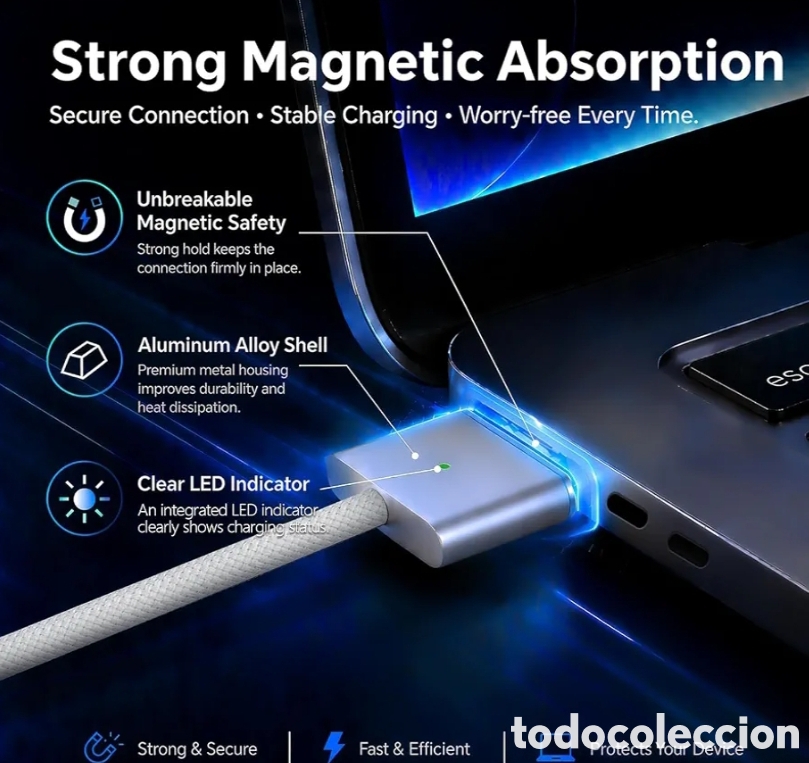 Nuevo: Cable USB-C a MagSafe 3 Carga R&aacute;pida - Foto 6