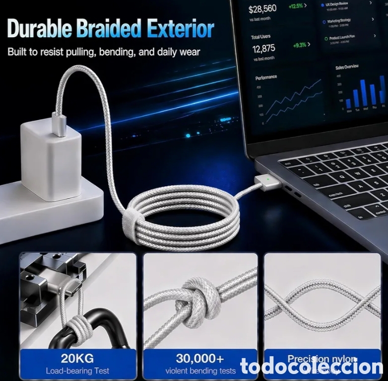 Nuevo: Cable USB-C a MagSafe 3 Carga R&aacute;pida - Foto 7