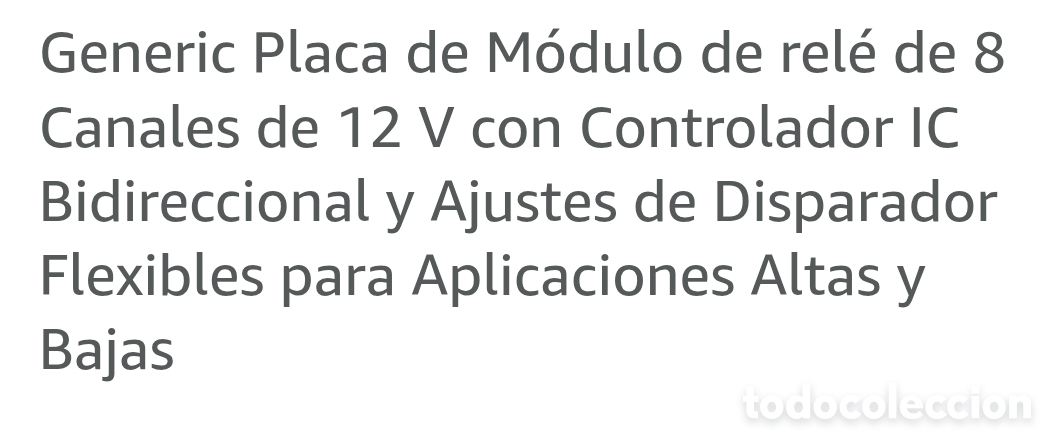 Nuevo: Placa M&oacute;dulo Rel&eacute; 8 Canales 24VDC - Foto 5