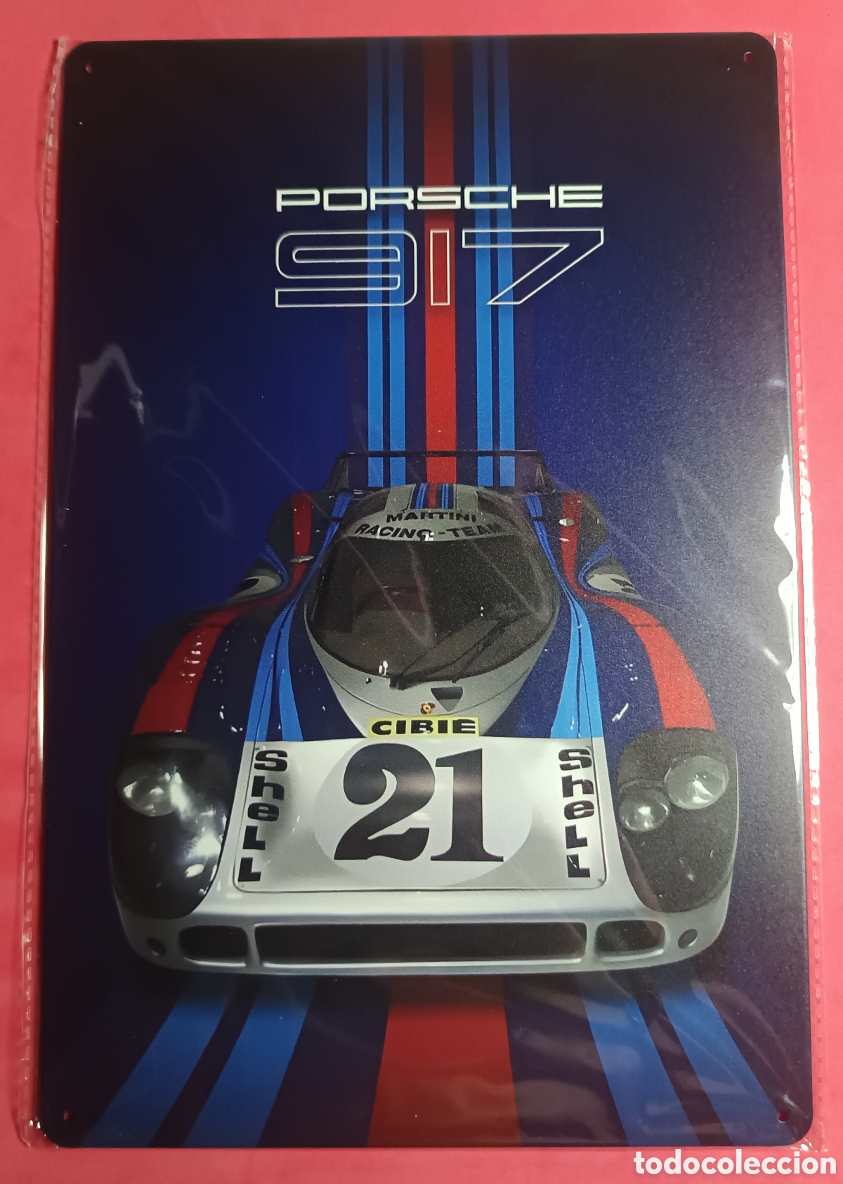 Nuevo: Cartel Met&aacute;lico Porsche 917 Martini Racing