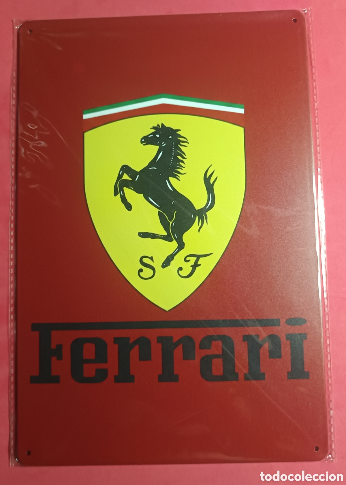 Nuevo: Cartel Met&aacute;lico Ferrari
