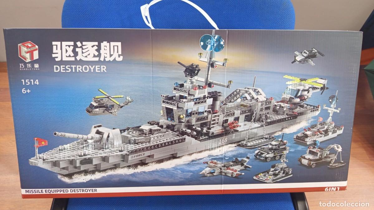 Neu: Maqueta Puzzle Ship Destroyer 1514 6 en 1 1072 Piezas Nueva