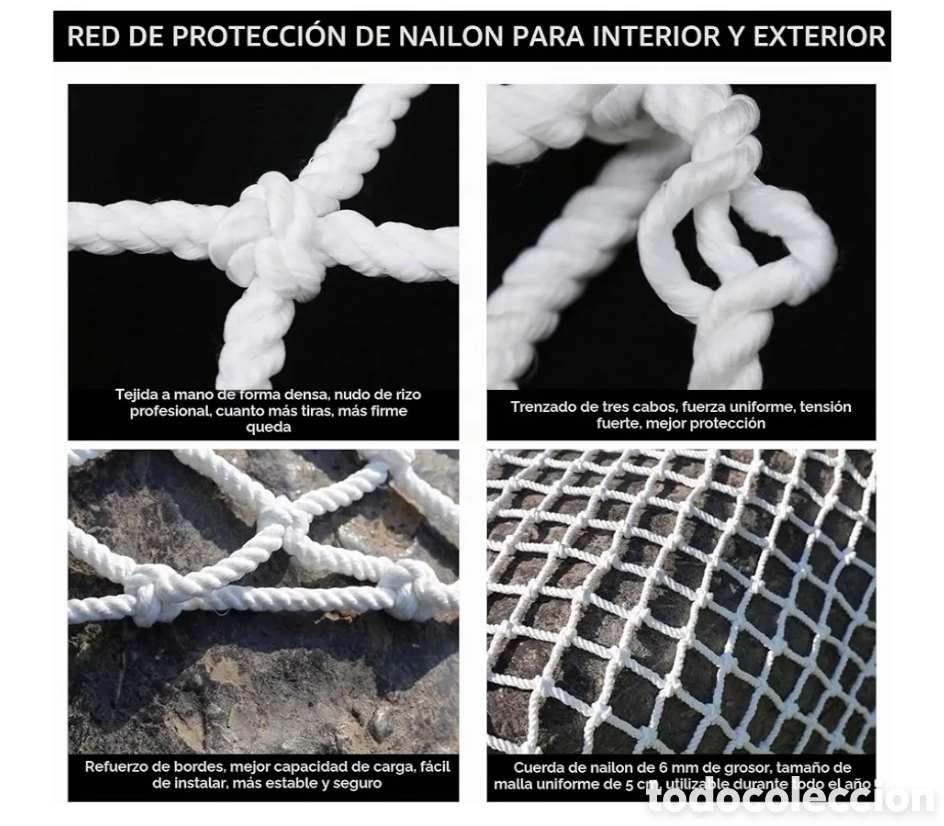 Nuevo: Red de seguridad blanca - Foto 6