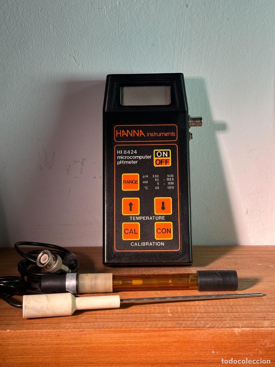 New: Hanna Instruments HI 8424 &ndash; Medidor Port&aacute;til de pH, mV y Temperatura con Electrodos