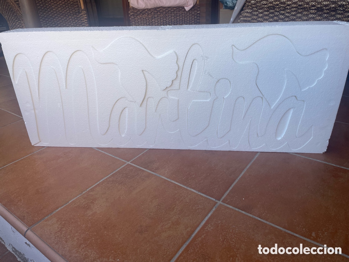 Nuevo: Letras Martina de corcho para comuni&oacute;n con 2 palomas - Foto 9