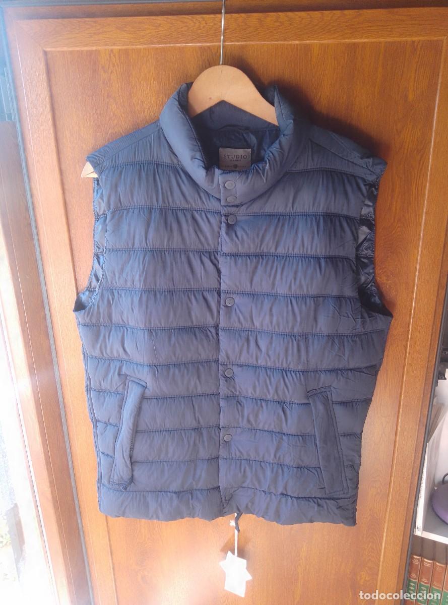 Nuevo: Chaleco acolchado azul marino. Studio classics. El corte ingl&eacute;s. Talla L. Nuevo con etiqueta
