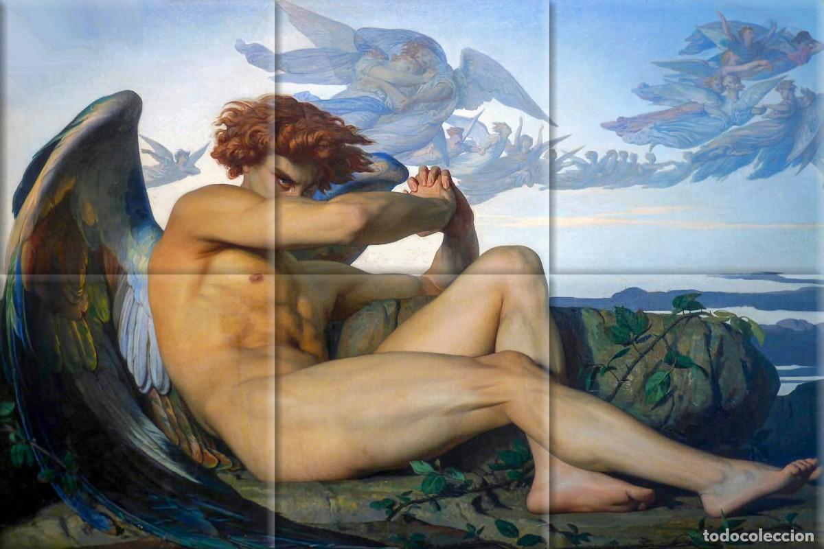 Neu: Alexandre Cabanel - Fallen Angel - 6 Azulejos