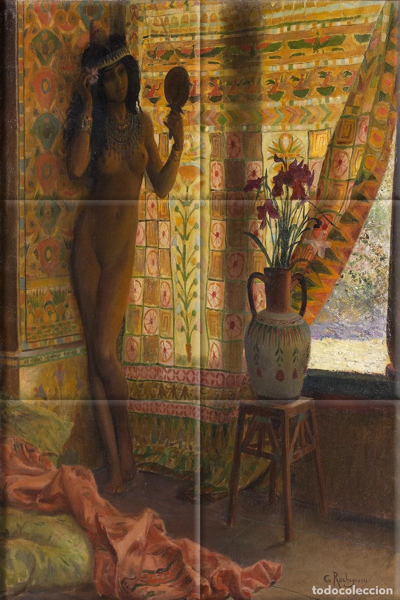 Nuevo: Georges Rochegrosse - The Mirror - 6 Azulejos - Foto 1