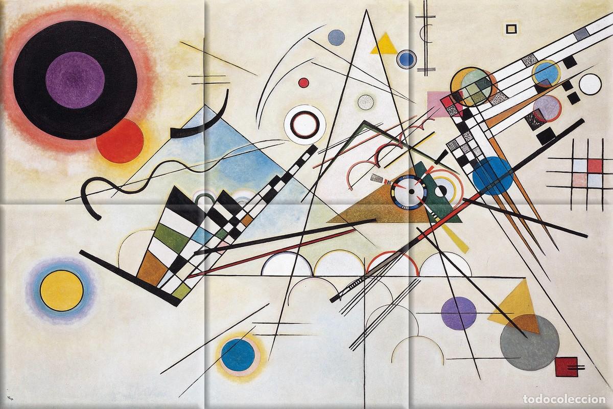 Nuevo: Wassily Kandinsky - Composition VIII - 6 Azulejos - Foto 1