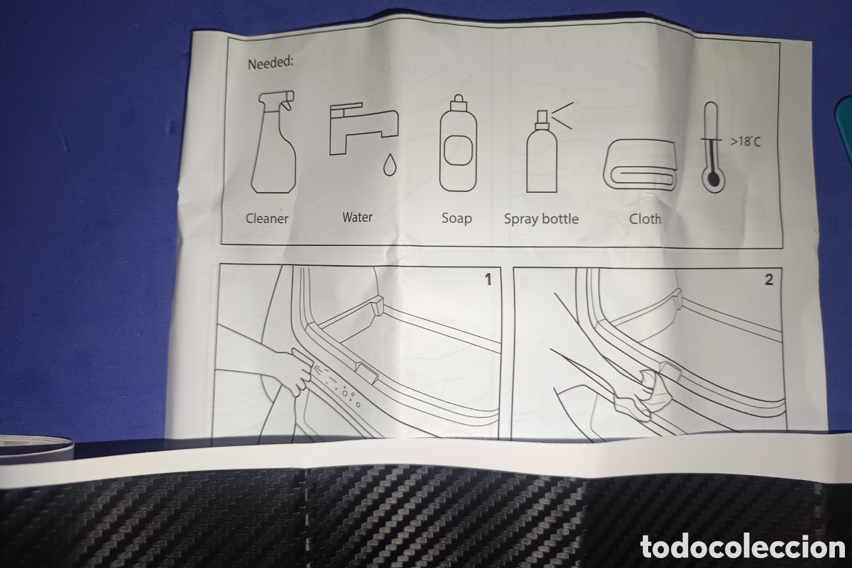 Nuevo: Protector de Parachoques Efecto Carbono - Foto 3