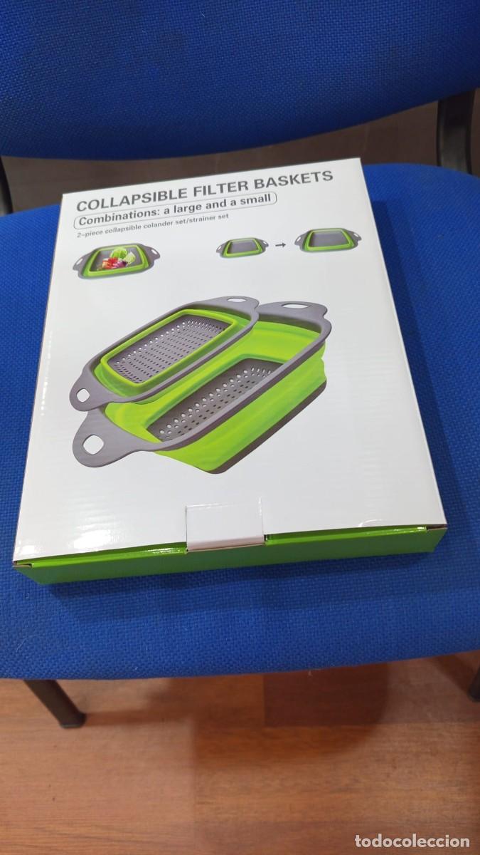 New: Escurridor Plegable Cocina Ducomi Silicona Verde Nuevo