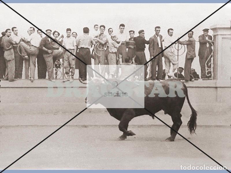 Nuevo: GENTE DEL GRAO CASTELLON EN EL RECUERDO, BOU DE CARRER Y GENTE EN LA ANTIGUA VERJA A&Ntilde;OS 50 TD 85