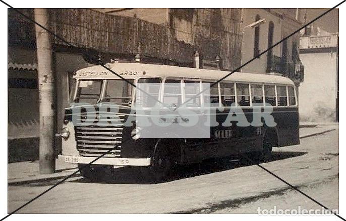 Nuevo: GRAO DE CASTELLON EN EL RECUERDO, AUTOBUS DE LA CPMPA&Ntilde;IA SOLER EN LA CALLE CANALEJAS D 85