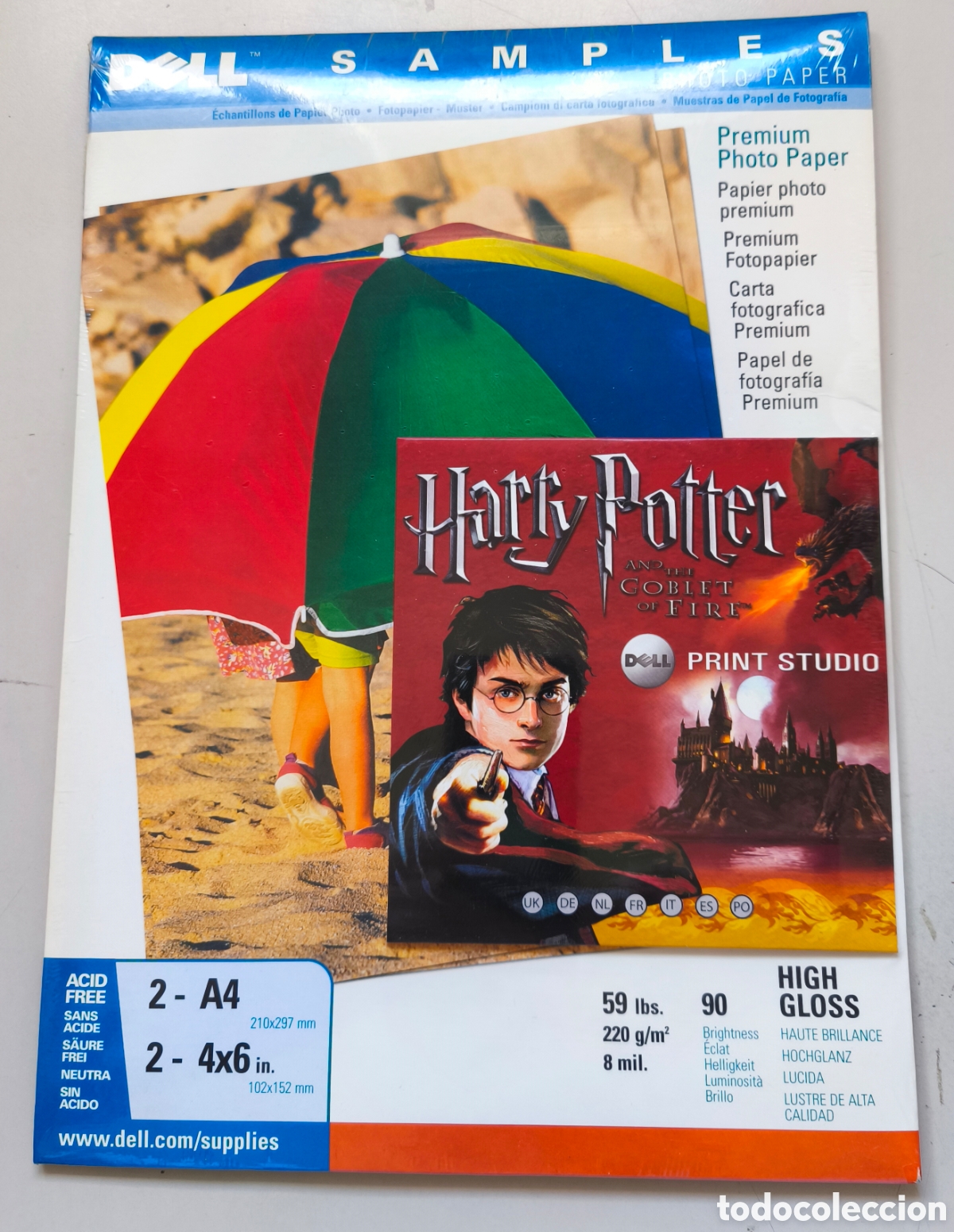 Nuevo: Paquete de muestras de papel fotogr&aacute;fico de alta calidad Dell, Harry Potter y el c&aacute;liz de fuego