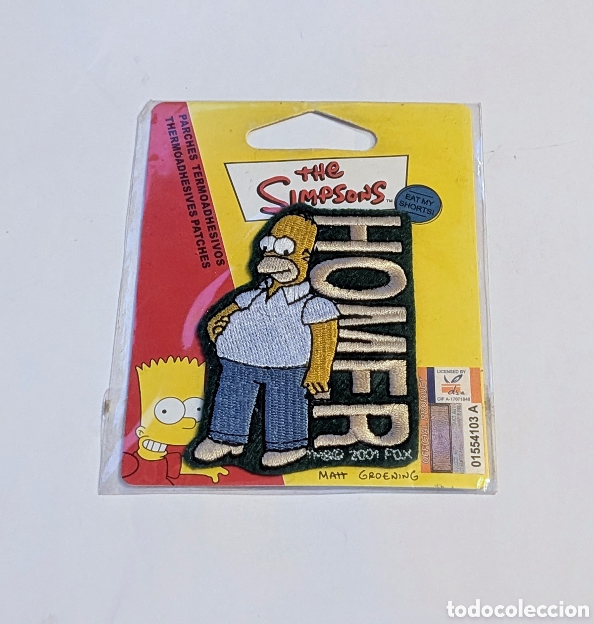 Nuevo: Parche Termoadhesivo sin abrir The Simpsons. Matt Groening. Homer