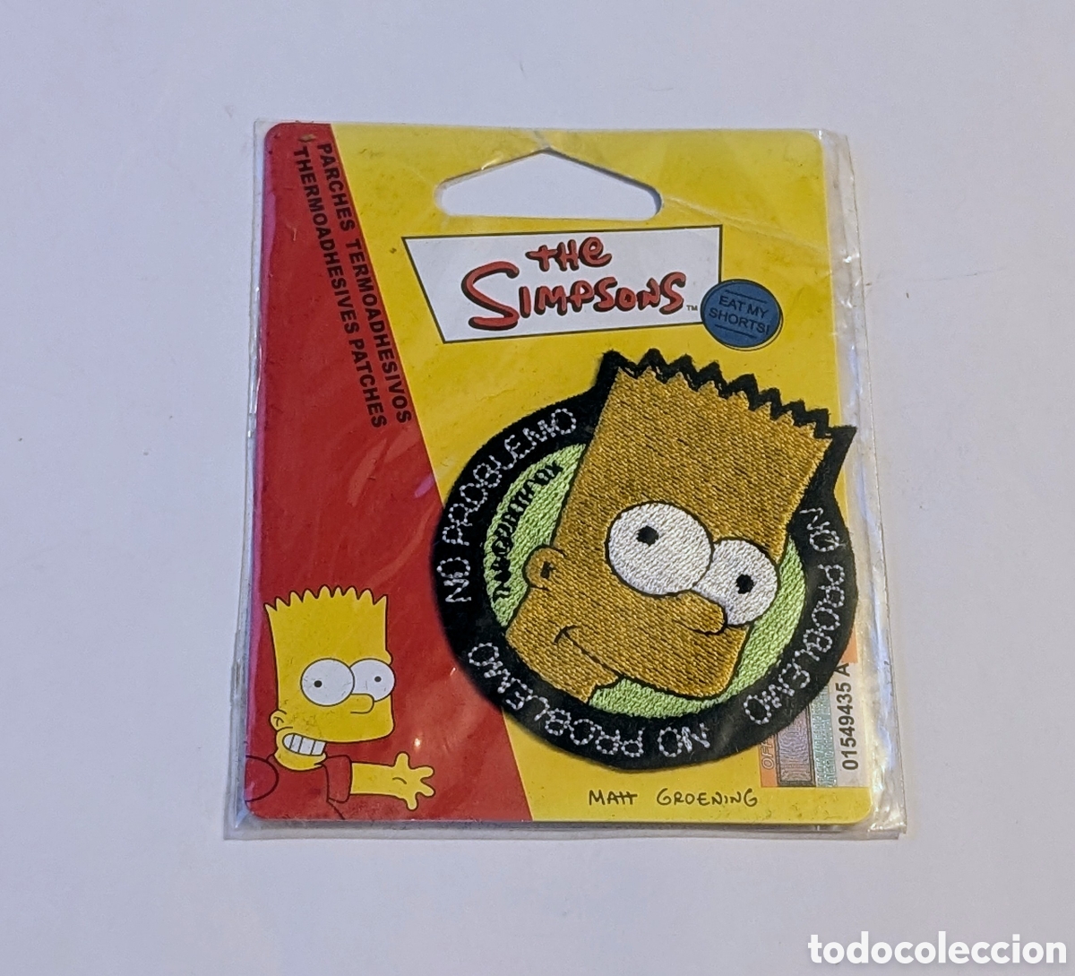 Nuevo: Parche Termoadhesivo sin abrir The Simpsons. Matt Groening. Bart