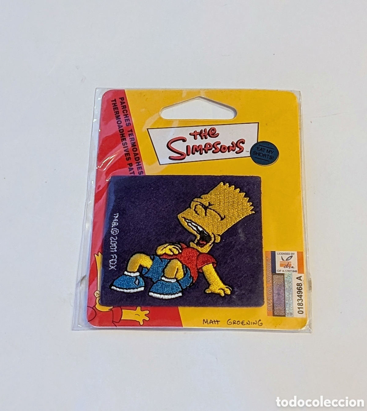 Nuevo: Parche Termoadhesivo sin abrir The Simpsons. Matt Groening. Bart