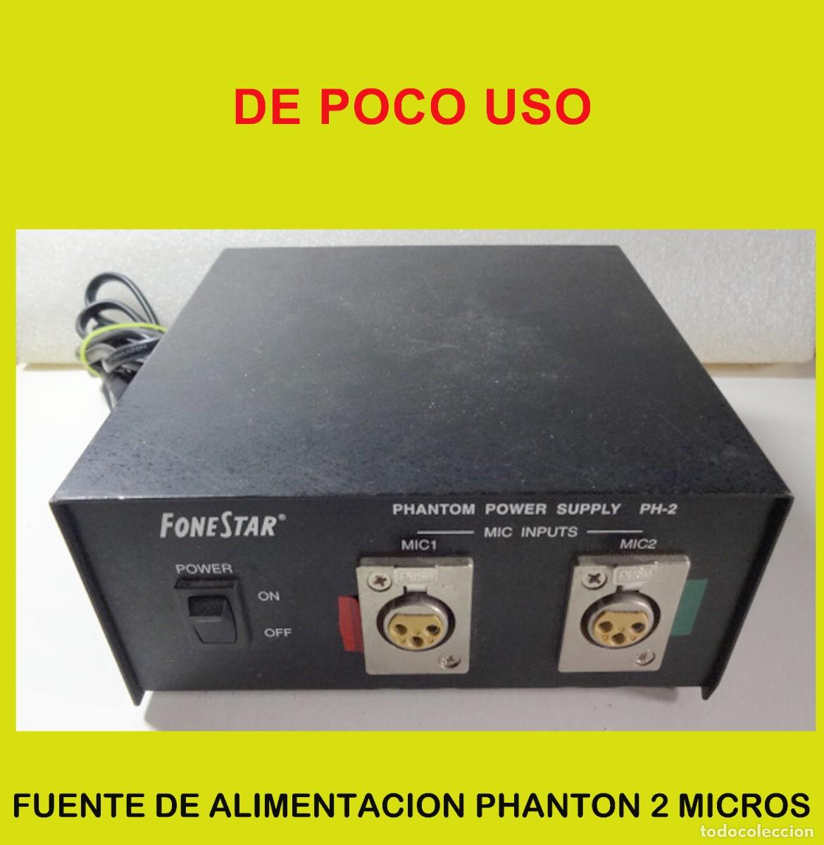Nuevo: FUENTE DE ALIMENTACION PHANTOM PARA 2 MICROS MARCA FONE STAR