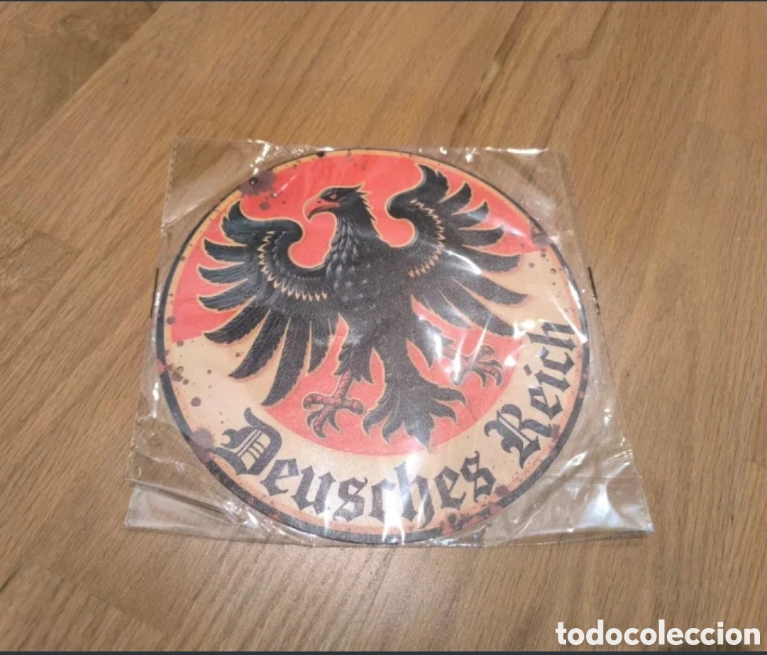 Nuevo: Placa met&aacute;lica deusches reich imperio alem&aacute;n