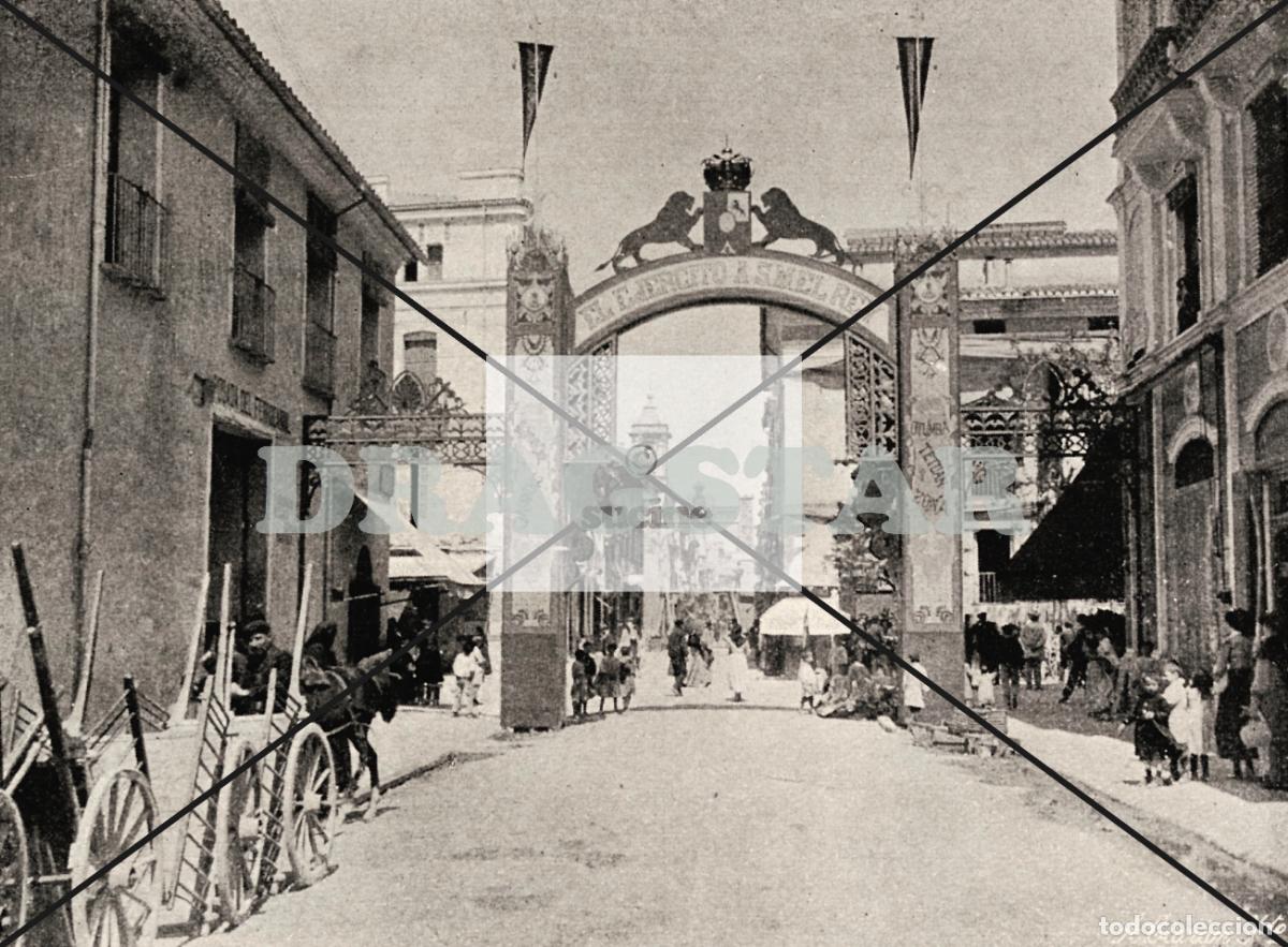 Nuevo: CASTELLON EN EL RECUERDO, CALLE TRINIDAD Y ARCO VISITA DEL REY ALFONSO XIII C86