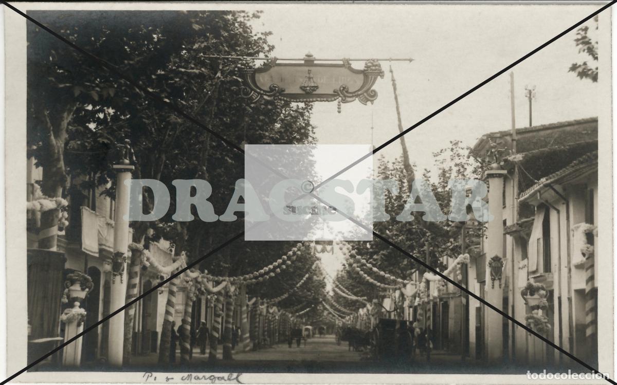 Nuevo: CASTELLON EN EL RECUERDO, CALLE PI MARGALL HOY TRINIDAD DURANTE LA CORONACI&Oacute;N 1924 C86