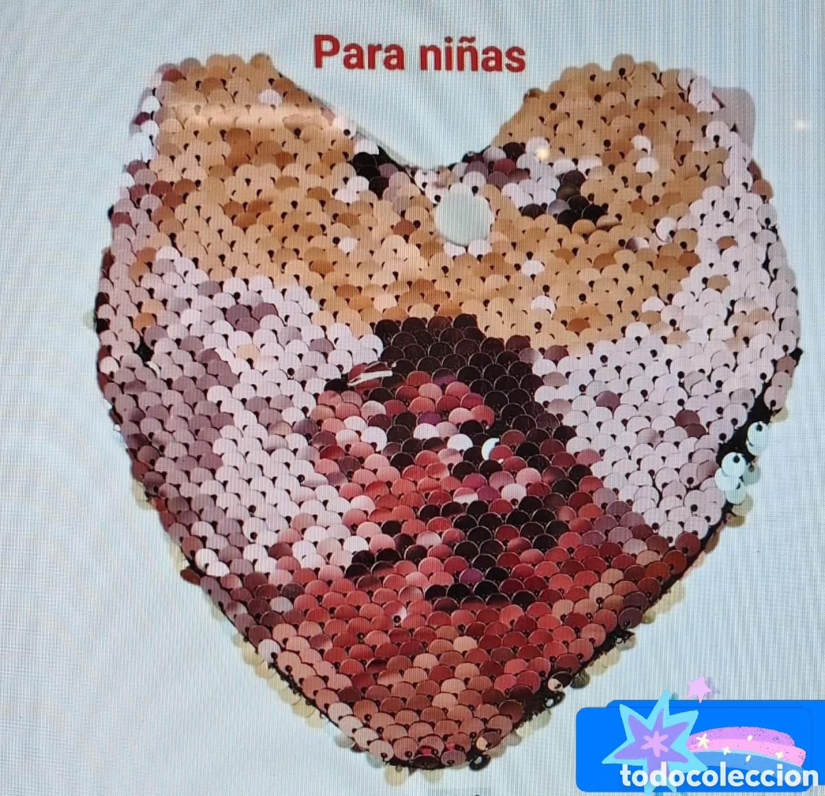 Nuevo: :::: TC06 - BOLSITO CORAZON DE LENTEJUELAS PARA NI&Ntilde;A