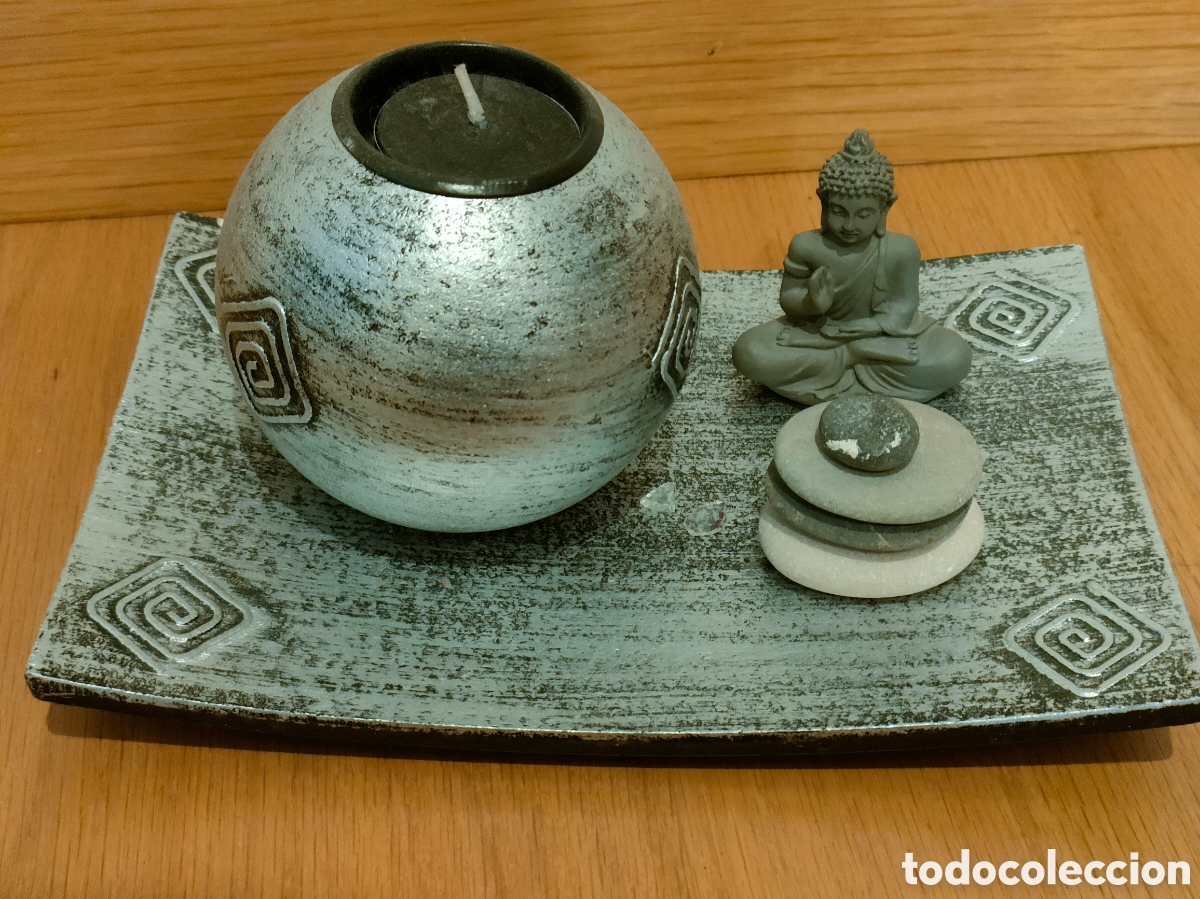 Nuevo: Set decorativo zen con buda y vela - Foto 2