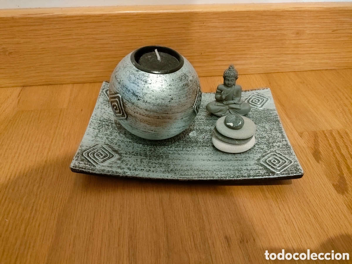 Nuevo: Set decorativo zen con buda y vela