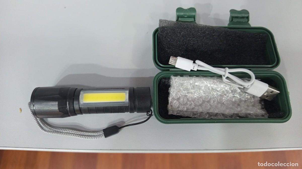 Nuevo: Linterna GOLDGE LED XPE 500 L&uacute;menes con COB USB Nueva