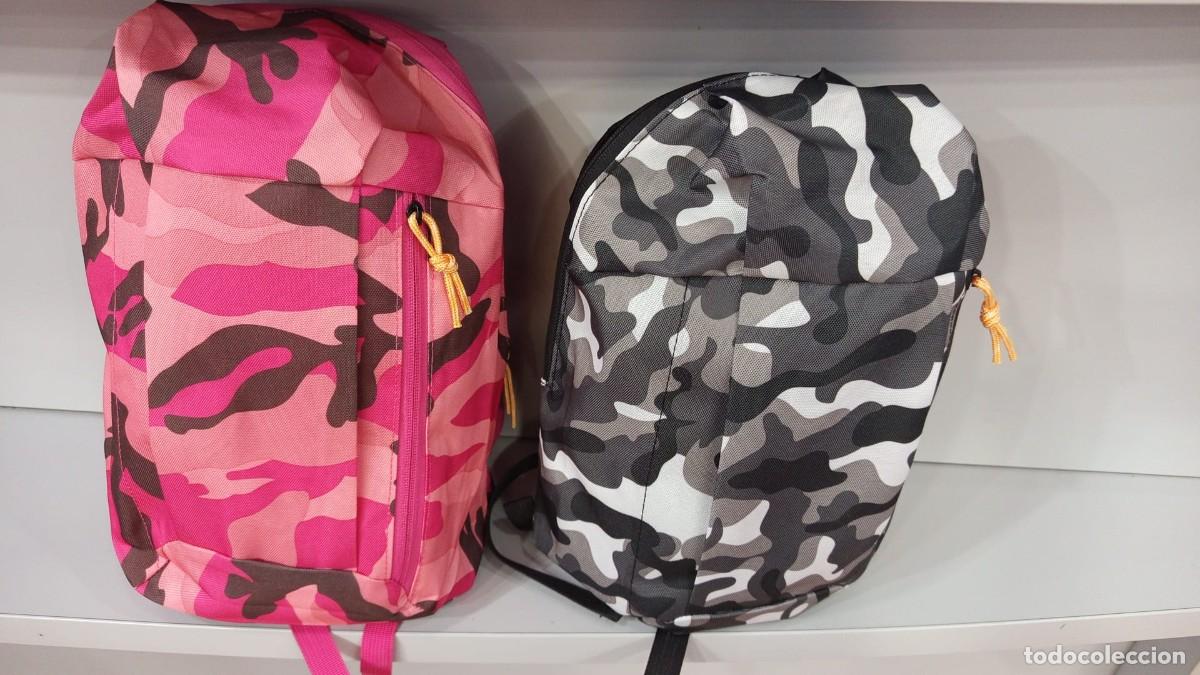 Nuevo: Mochila deportiva Sport SSWERWEQ camuflaje rosa o gris con tirantes ajustables