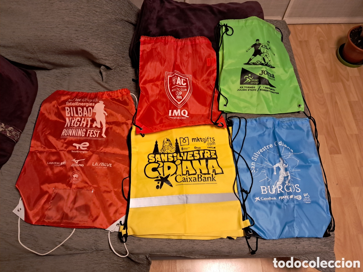 Nuevo: Mochila de cuerdas, bolsa de corredor Varios tipos San silvestre Cidiana Athletic Club Bilbao Noctur